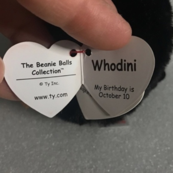 Ty Puffies (Beanie Balls) - WHODINI the 2023 Halloween Orange Owl (3 inch) - Picture 10 of 12